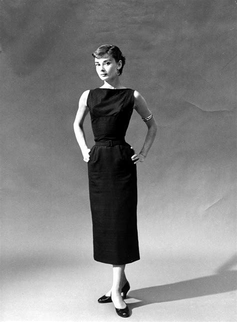 audrey hepburn black dress